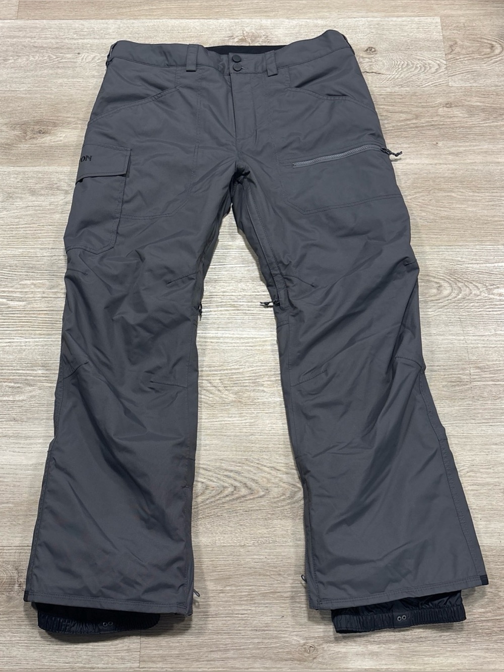 Burton Snowboard Pants Mens XL Gray Living Lining Insulated Ski Snow Trousers